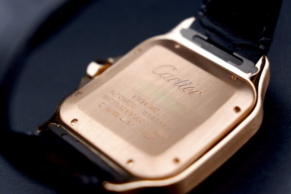 Cartier Santos grand modele or rose 750 full set – Image 8
