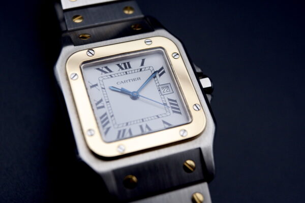 Cartier Santos Carree Auto Or/Ac très bon état – Image 7