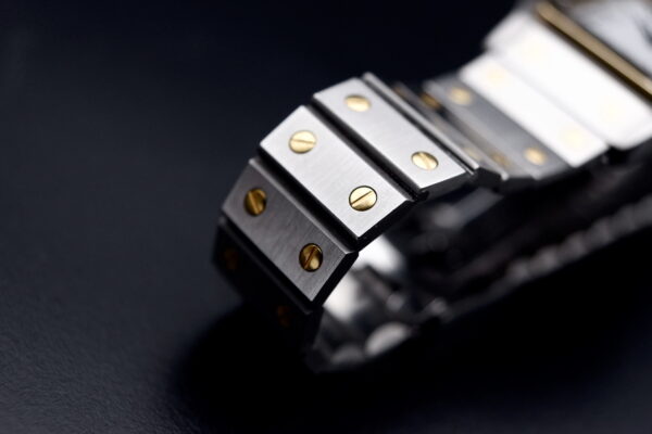 Cartier Santos Carree Auto Or/Ac très bon état – Image 6