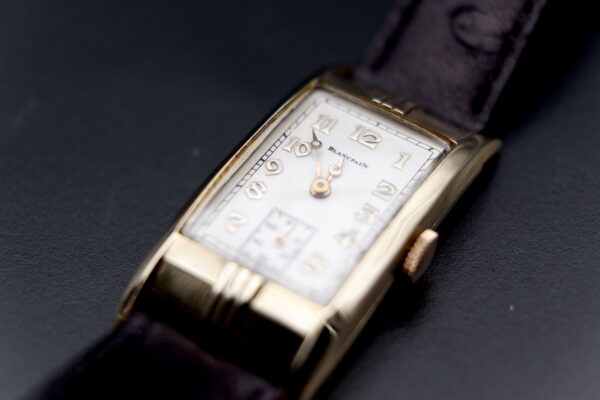 Blancpain Art Deco Mécanique année 1930 Rare OR 14K – Image 5