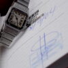 Cartier Santos Galbée Ladies Quartz White Dial 1565 Full set