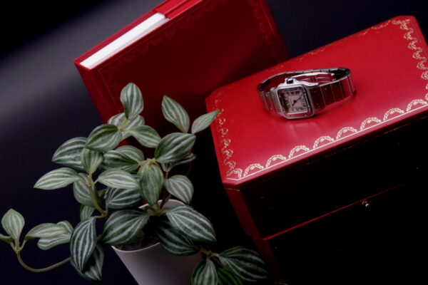 Cartier Santos Galbée Ladies Quartz White Dial 1565 Full set – Image 9