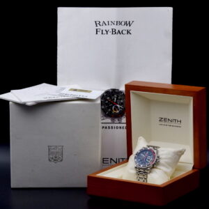 Zenith El Primero Rainbow Flyback Full set papiers livret fact d'achat carte d'authenticités