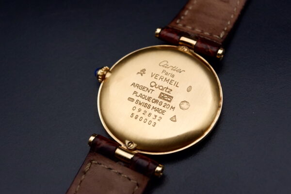 Cartier Vendôme Vermeil Must Must Vendome 30 mm tout d'origine – Image 4