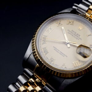 Rolex Datejust 36 Champagne Jubilée TBE révisée Roman dial