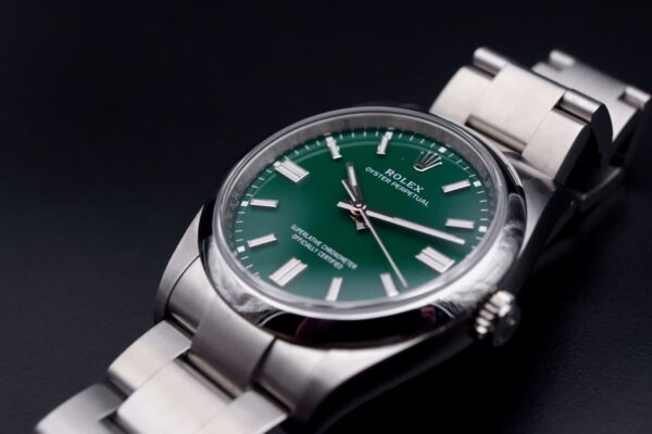Rolex Oyster Perpetual Cadran Vert Full Set