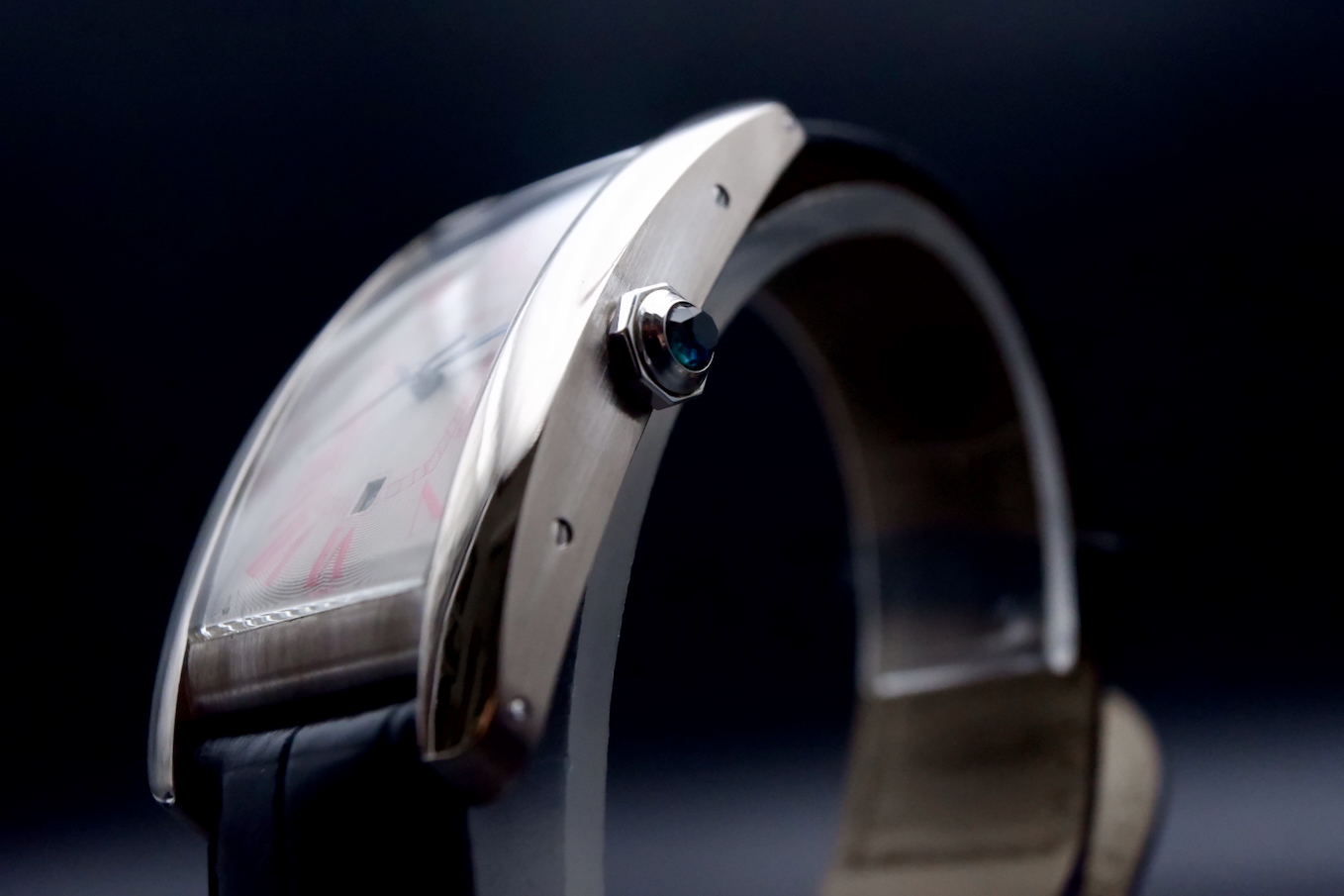 Cartier Tank Americaine révisée, chiffres romains rouges full set – Image 3