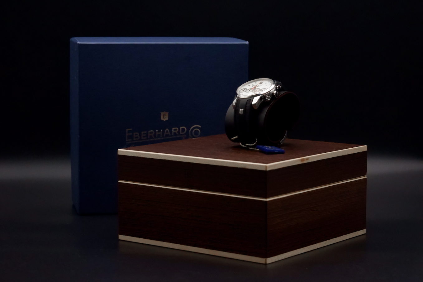 Eberhard & co Chrono 4 grande taille révisée avec écrin – Image 11