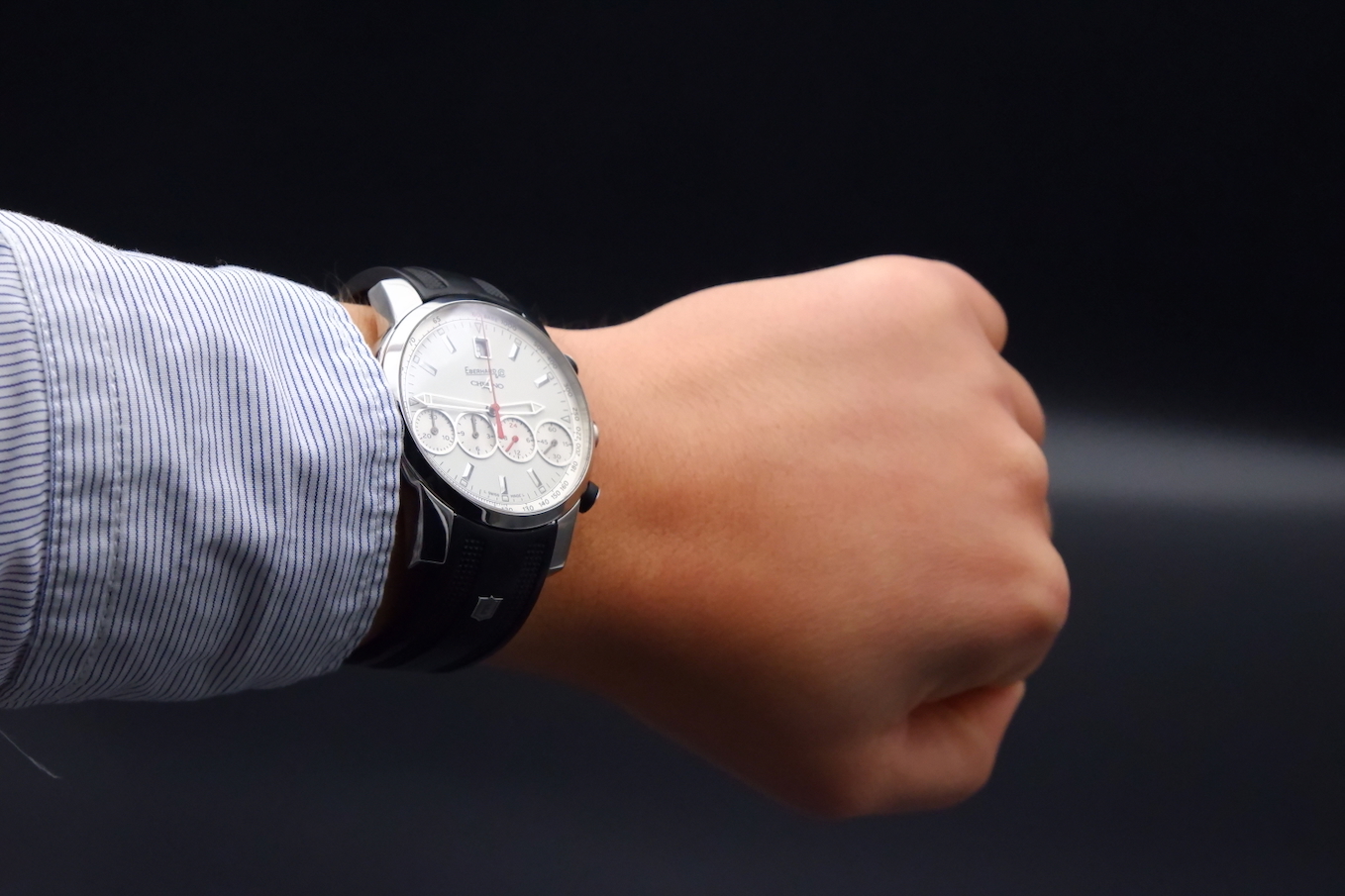 Eberhard & co Chrono 4 grande taille révisée avec écrin – Image 12