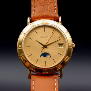 Zenith phase de lune Plaquée or diamètre 32.50