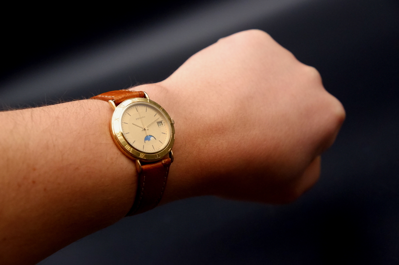 Zenith phase de lune Plaquée or diamètre 32.50 – Image 2