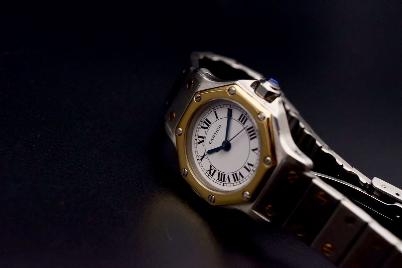 Cartier Santos Ronde 18k Gold Automatik I Révisée TBE – Image 3