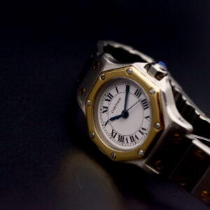 Cartier Santos Ronde 18k Gold Automatik I Révisée TBE