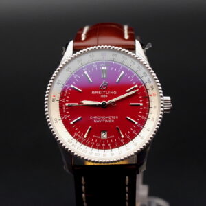 Breitling Navitimer Automatic 41 Red dial full set stickers
