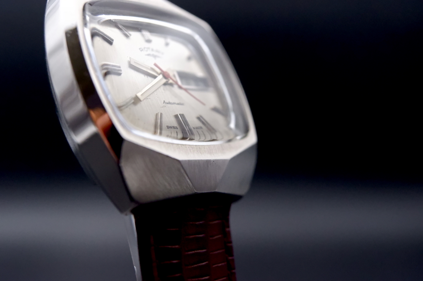 Rotary Automatic jour-date Révisée TBE – Image 5