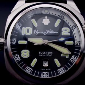 Cuervo y Sobrinos Buceador suisse made