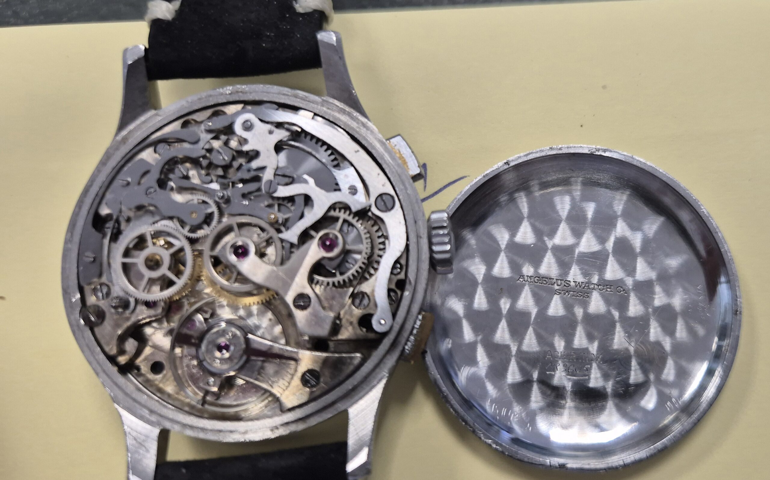 Angelus Rensie Chronographe vers 1950 révisée – Image 10