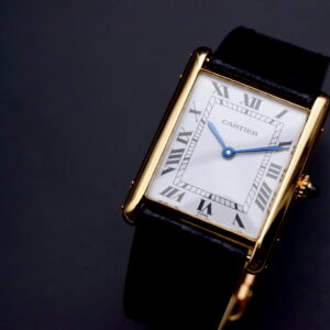 Cartier Tank Louis Cartier Jumbo Automatique TBE Or jaune avec boucle déployante D'origine