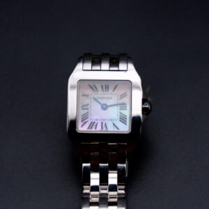 Cartier Santos Demoiselle Révisée TBE nacre rose